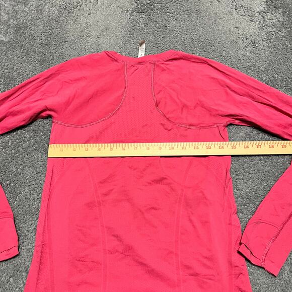 Athleta Shirt Womens Small Momentum Seamless Pink Crew Neck Long Sleeve 530524 - Picture 4 of 8